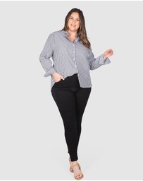 Love Your Wardrobe - Lexi Overdyed Black Denim Jeans