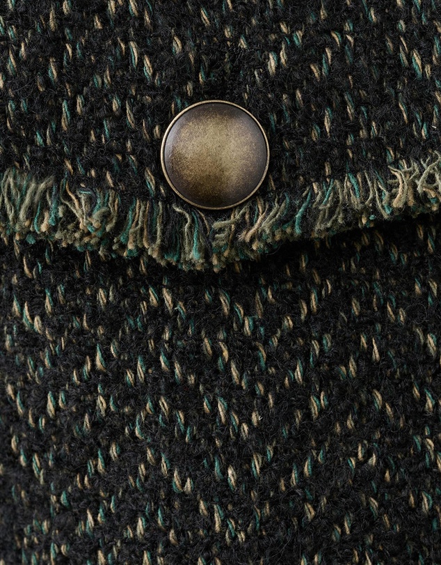 M.N.G - Tweed Jacket With Lapel Collar