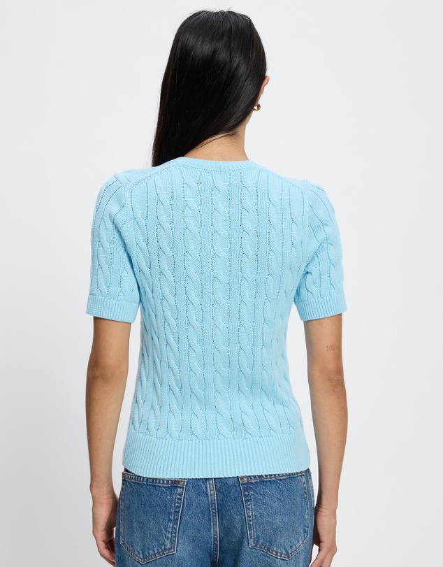 Polo Ralph Lauren - Cable-Knit Cotton Short-Sleeve Cardigan - ICONIC EXCLUSIVE