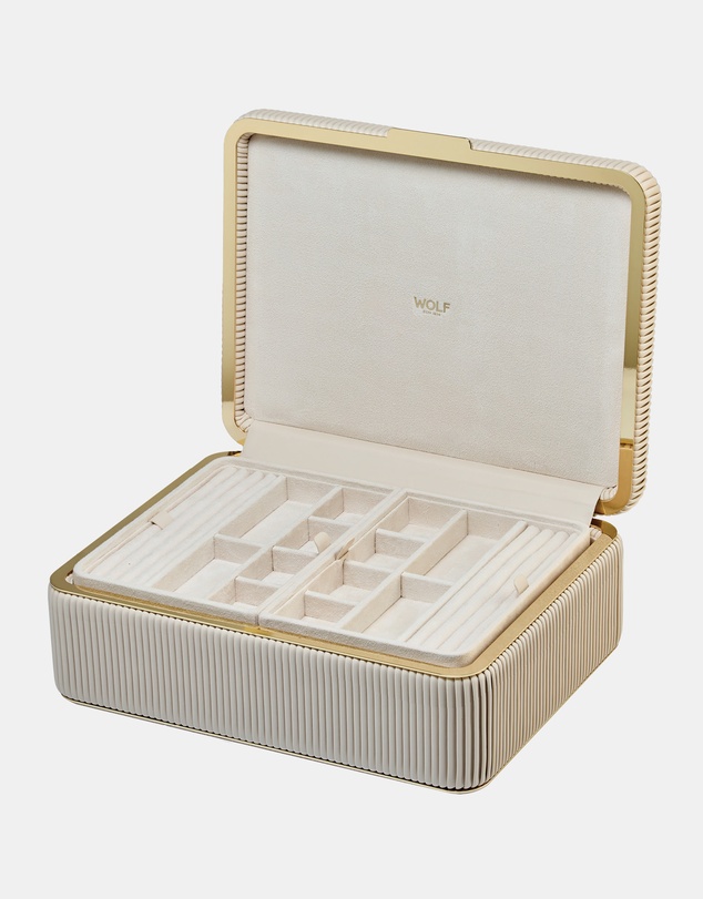 Wolf - Wolf Bella Large Jewellery Box Bone