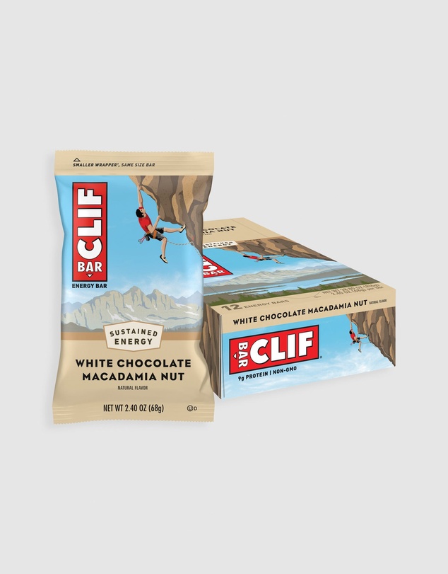 CLIF - White Chocolate Macadamia Energy Bar - 12x68g