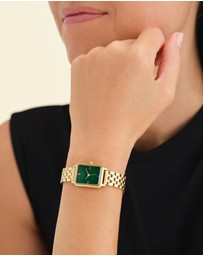 Rosefield - The Octagon XS - Gold with Green Dial