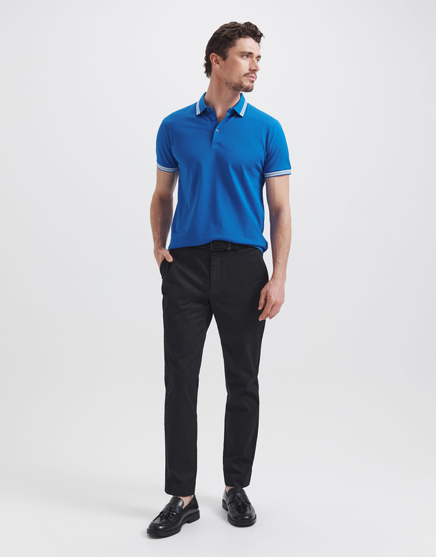 SABA - Andy Tipped Cotton Polo
