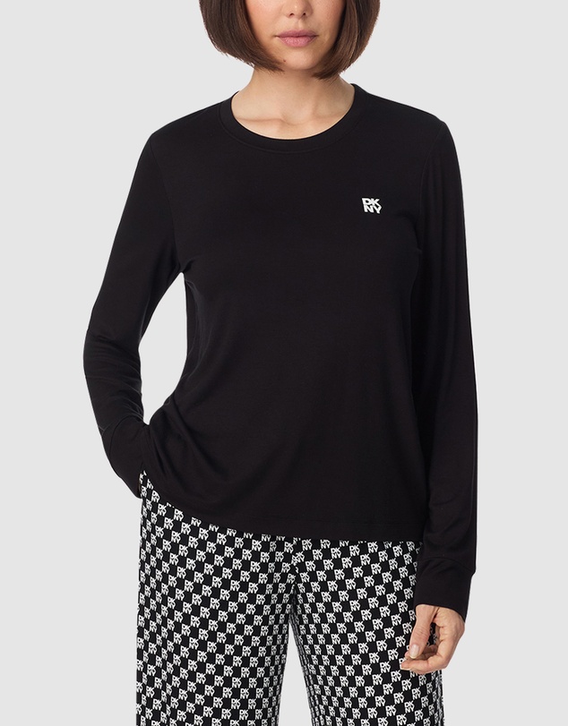 DKNY - Viscose Jersey Long Sleeve Long Pyjama Set