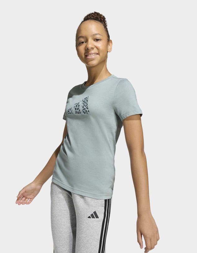 adidas Sportswear - Junior Girls Animal Print Graphic Tee