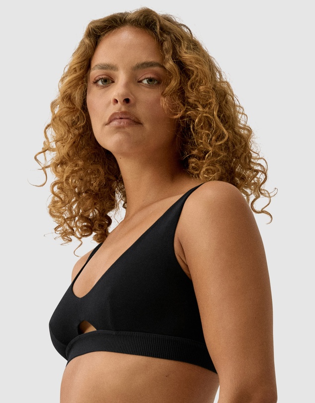 Naturana - Saturday Wirefree Wide Strap Organic Cotton Bra