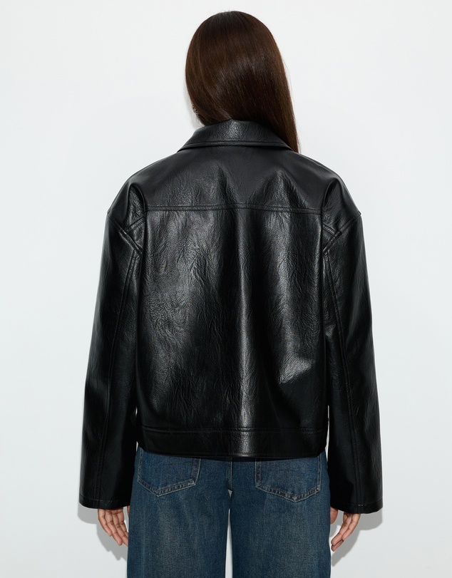 Dazie - Amaya Leather Look Jacket