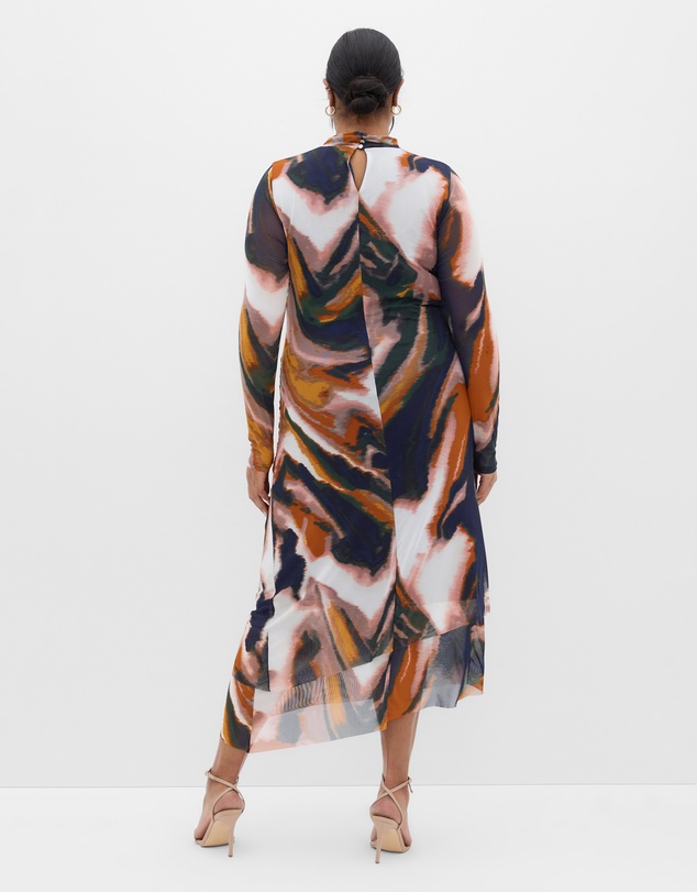 City Chic - Zia Print Ruched Dress