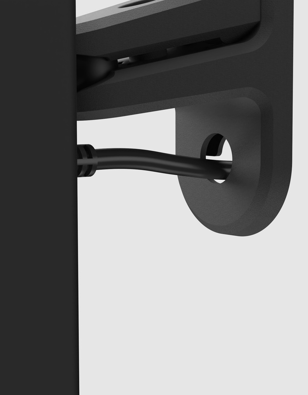 iWorld - Kanto SPW3 Universal Satellite Speaker Wall Mount Bracket - Black, Pair