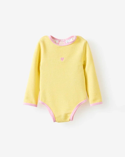Cotton On Kids - Baby Long Sleeve Keyhole Back Swimsuit