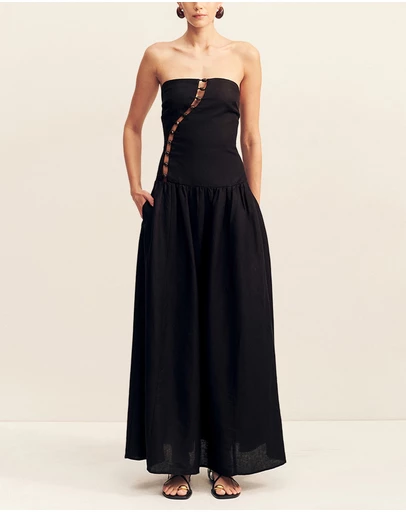 Shona Joy - Effie Strapless Cut Out Maxi Dress