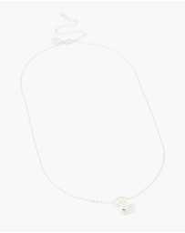 Lovisa - Waterproof Stainless Steel Large Bubble Letter E Necklace