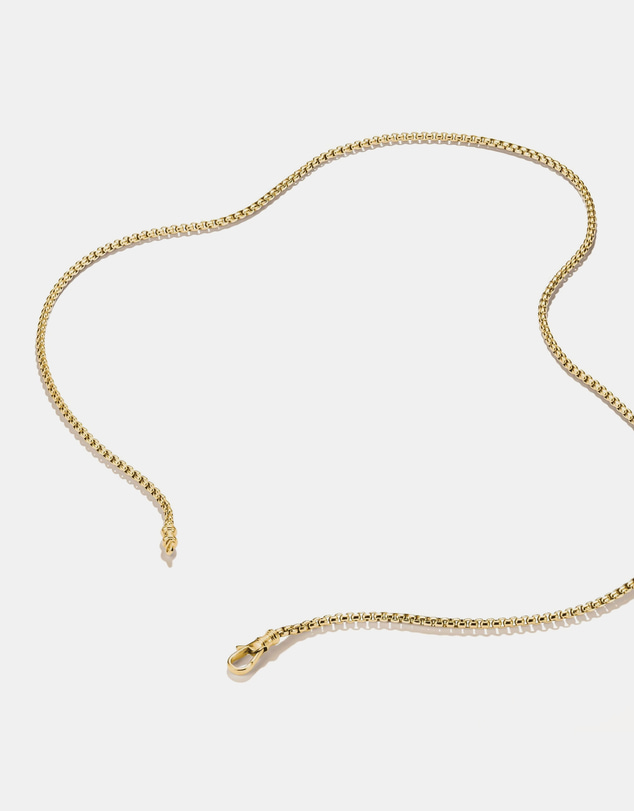 THOMAS SABO - Gold-Tone Stainless Steel Box Chain Necklace 2.7mm