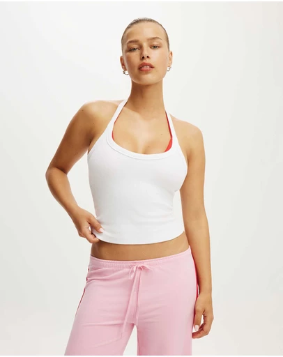 Cotton On Body Active - Active Rib Halter Neck Tank