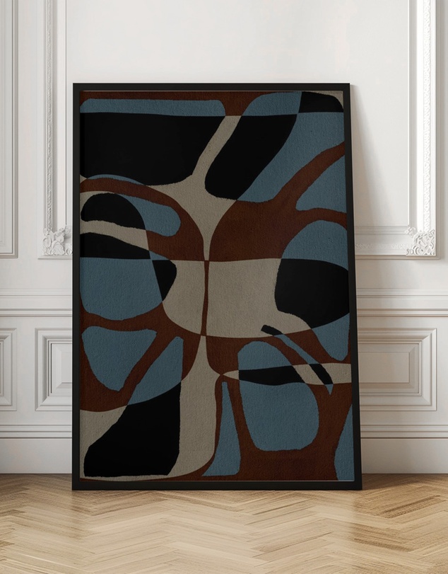 Olive et Oriel - Contour 4 by Shatha Al Dafai Art Print