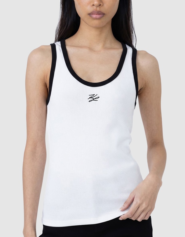 Karl Lagerfeld - Autograph Logo Tank Top
