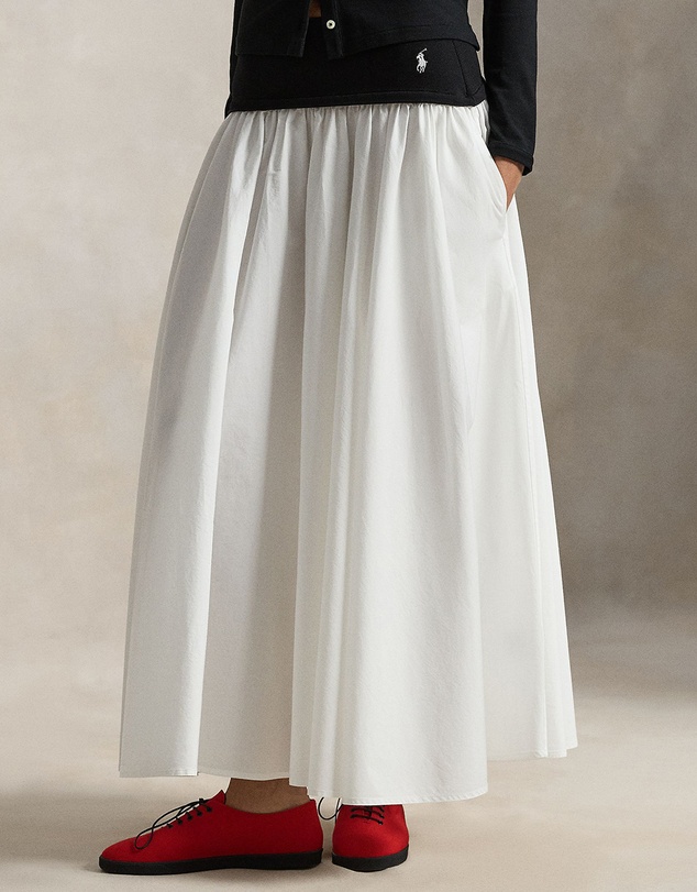 Polo Ralph Lauren - Contrast-Waistband A-Line Skirt