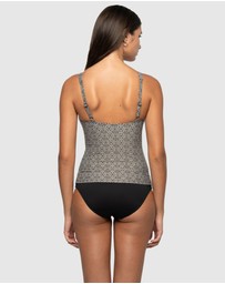 Nip Tuck Swim - Tintilating Tile Joanne Multifit Ruched Front Tankini Top