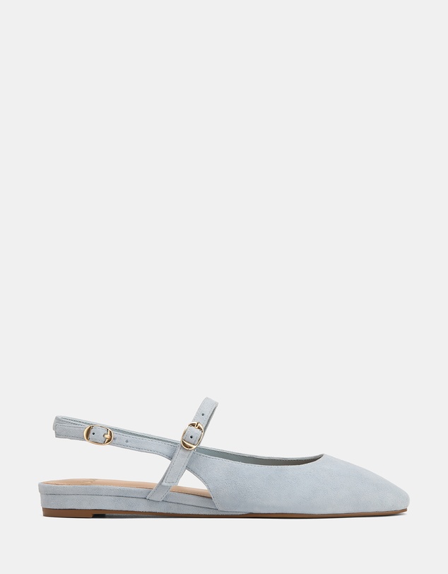 Wittner - Dallas Suede Leather Flat Slingbacks