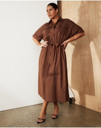 Atmos&Here Curvy - Lyndon Utility Midi Dress