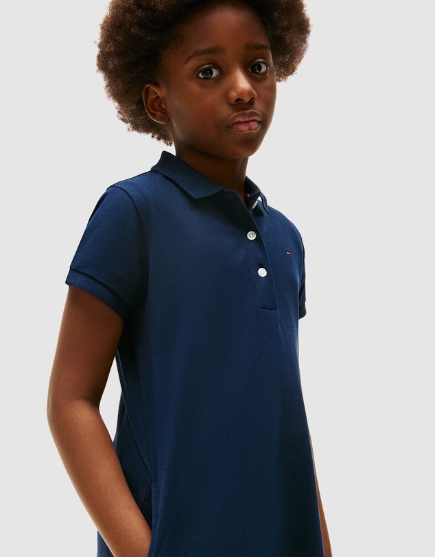 Tommy Hilfiger - Contrast Crew Neck Polo Dress - Kids