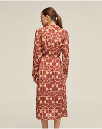 Oxford - Dianne Geo Print Shirt Dress
