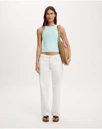 Cotton On - Goldie Rib High Neck Tank