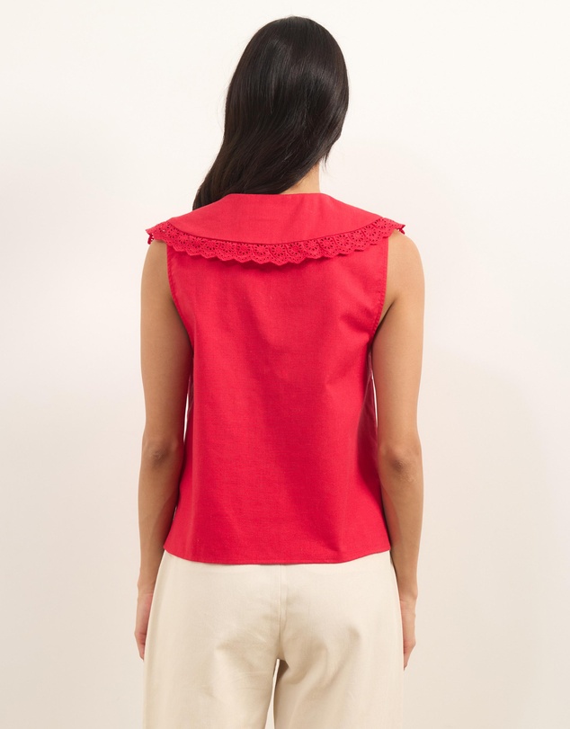 Atmos&Here - Sable Linen Blend Top