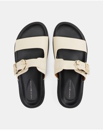 Tommy Hilfiger - Leather Sporty Mules - Women's