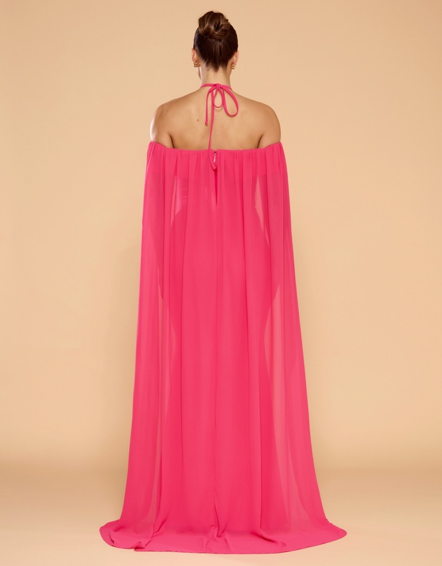 CATHERINE FERRARO - Chloe Cape Halter Gown