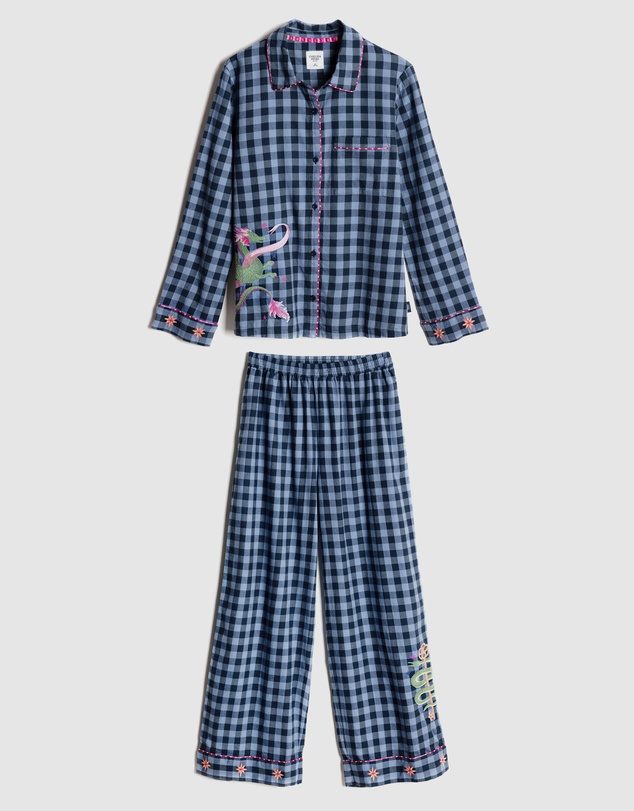 Chelsea Peers - Organic Cotton Dragon Hero Long Pyjama Set