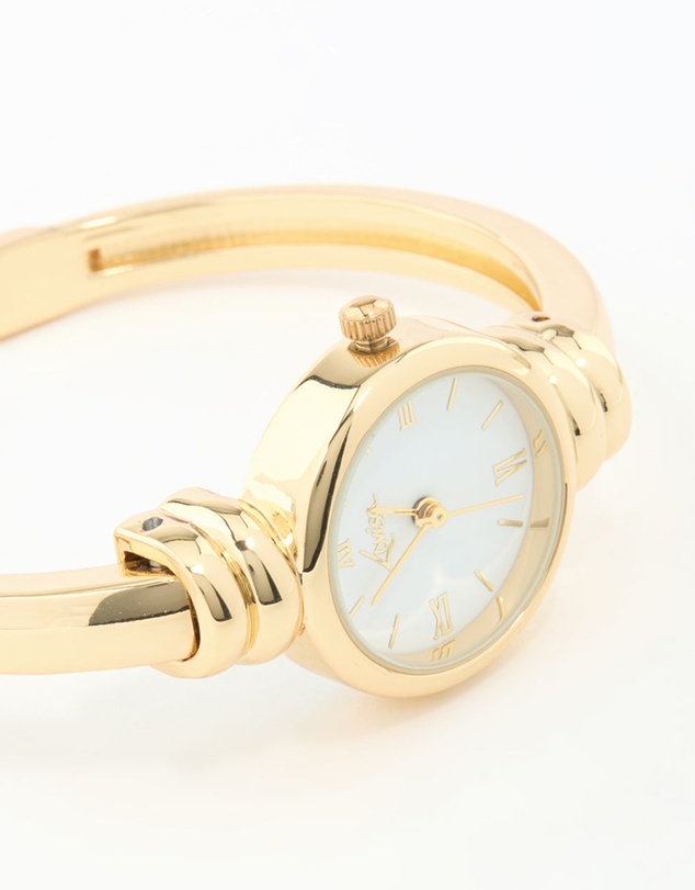 Lovisa - Gold Round Watch Bangle