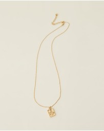 Carly Paiker - Virgo Star Sign Zodiac Tag Necklace