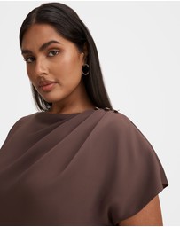 Forever New Curve - Kylee Curve Button Neck Dress