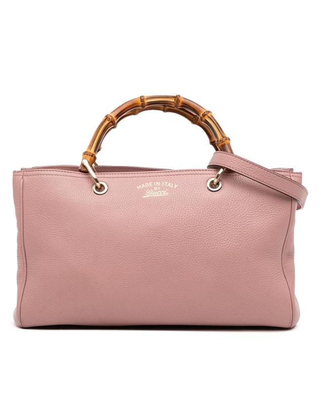 Pre-Loved by Azura Reborn - Pre-Loved Medium Calfskin Bamboo Shopper Satchel