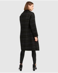 Belle & Bloom - Publisher Double-Breasted Wool Blend Coat