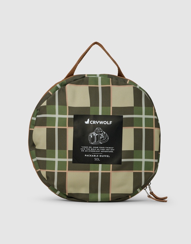 Crywolf - PACKABLE DUFFEL Field Plaid