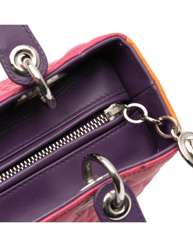 Pre-Loved by Azura Reborn - Pre-Loved Medium Tricolor Lambskin Cannage Lady Dior