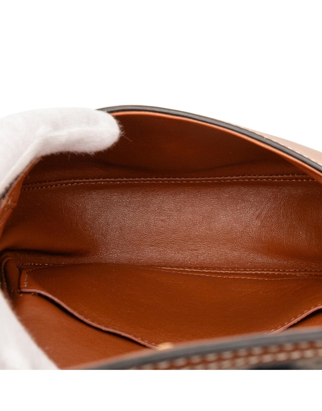 Pre-Loved by Azura Reborn - Pre-Loved Small Maillon Triomphe Jacquard and Calfskin Crecy Crossbody