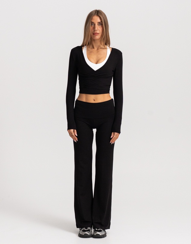 HyperLuxe The Label - Fold Over Pant