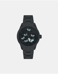 THOMAS SABO - THOMAS SABO Luminescent Butterfly 34mm Watch Black Dial