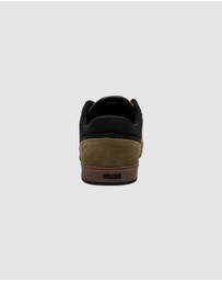 Fallen Footwear - Fallen Footwear Men Patriot Gum Skateboarding Shoess Olive/Black