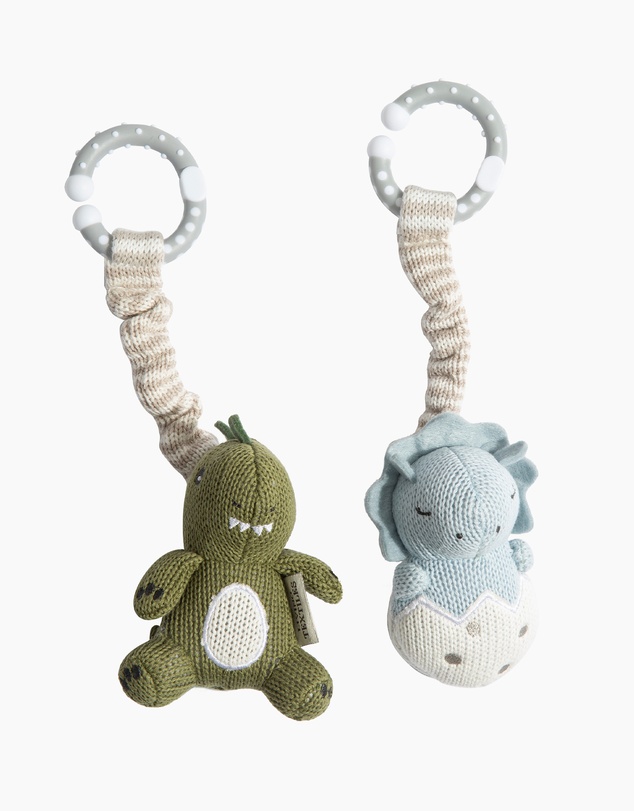 Living Textiles - 2 Pack Stroller Toys - Dinosaurs