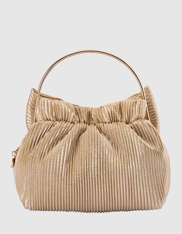 Olga Berg - Elise Pleated Top Handle