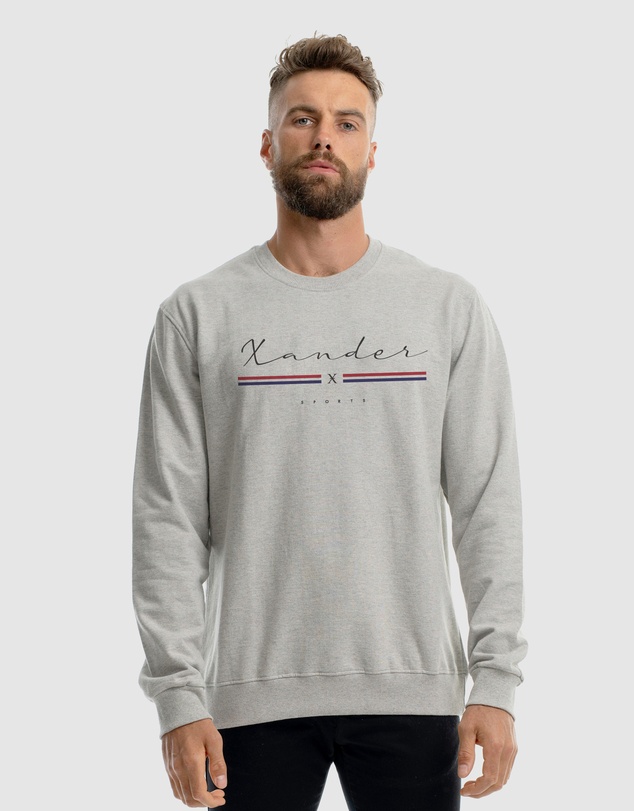 Xander - Grid Crewneck
