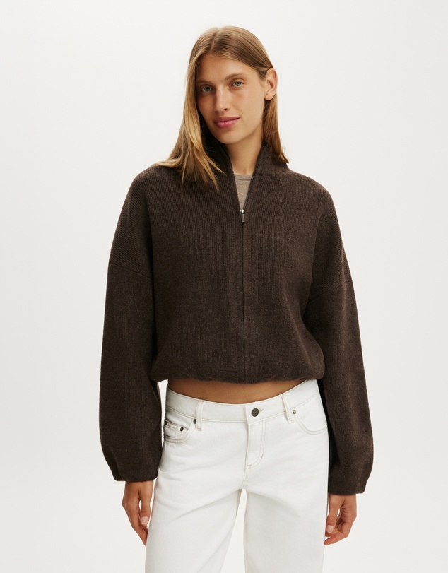 Cotton On - Luxe Tuck Hem Bomber Jacket