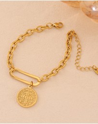 Zoe Olivia - Waterproof Muse Medalion Link Bracelet