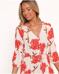 Petal & Pup - Kelda Dress - Red Floral