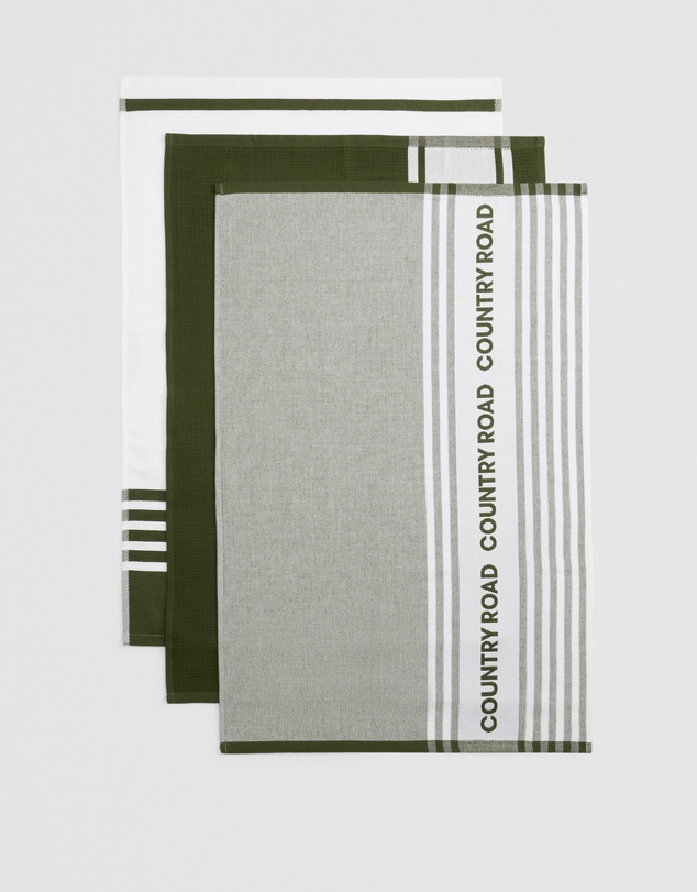 Country Road - Aeri Australian Cotton Tea Towel Pack Of 3