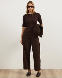 Atmos&Here - Elena Barrel Leg Pants